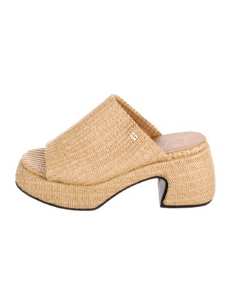 Ganni Raffia Espadrilles