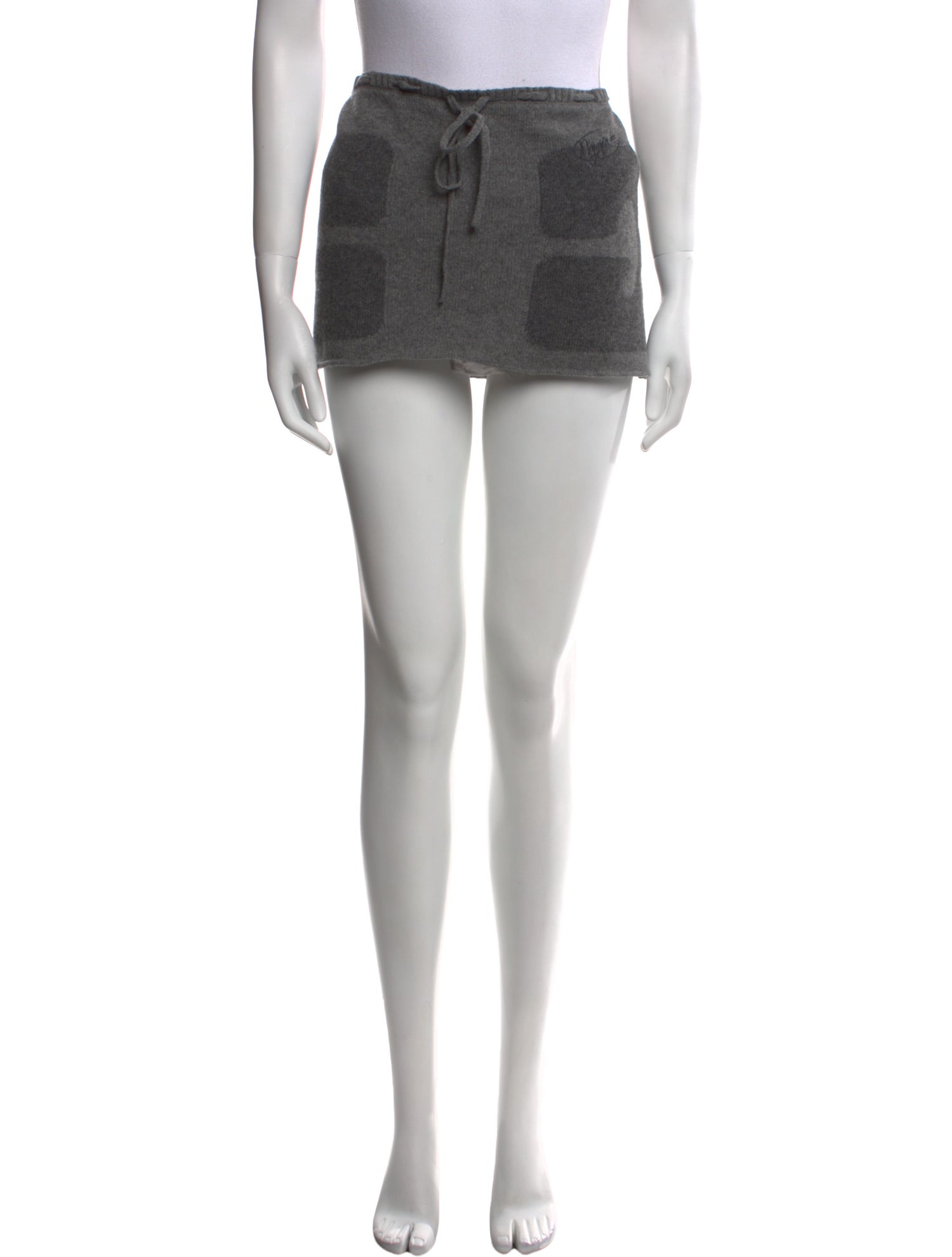 Ganni Wool Mini Skirt