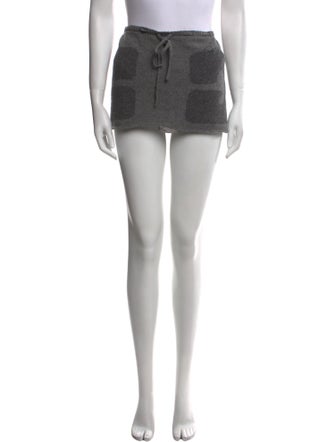 Ganni Wool Mini Skirt