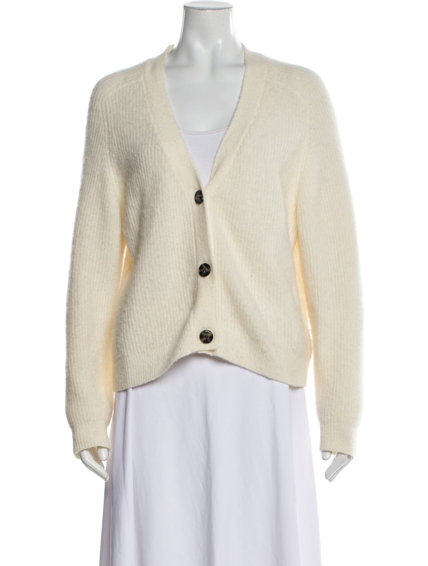 Ganni Alpaca V-Neck Sweater