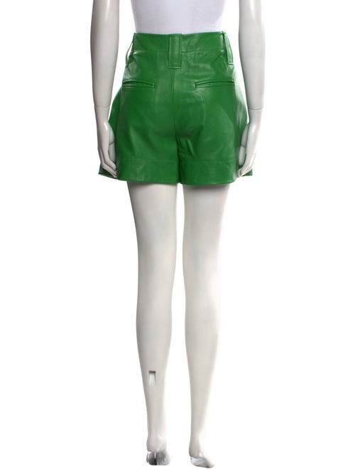 Ganni Leather Mini Shorts