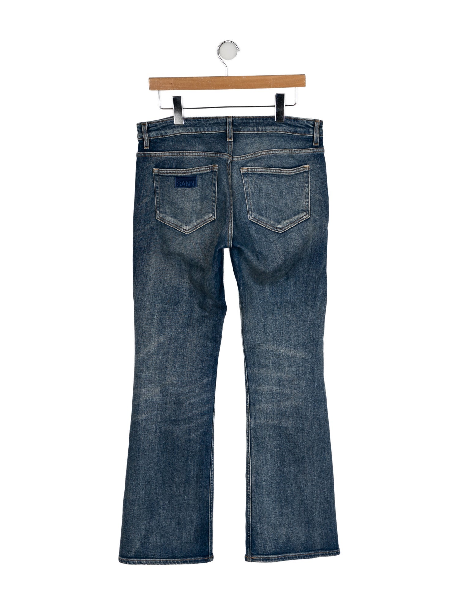 Ganni Mid-Rise Wide Leg Jeans