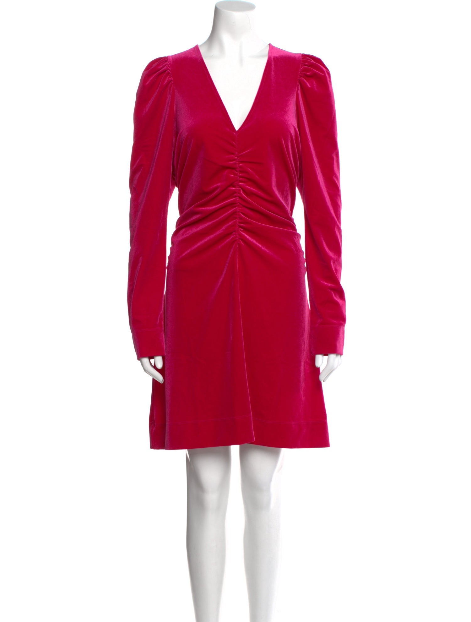 Ganni V-Neck Mini Dress