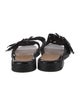 Ganni Patent Leather Eyelet Trim Slides