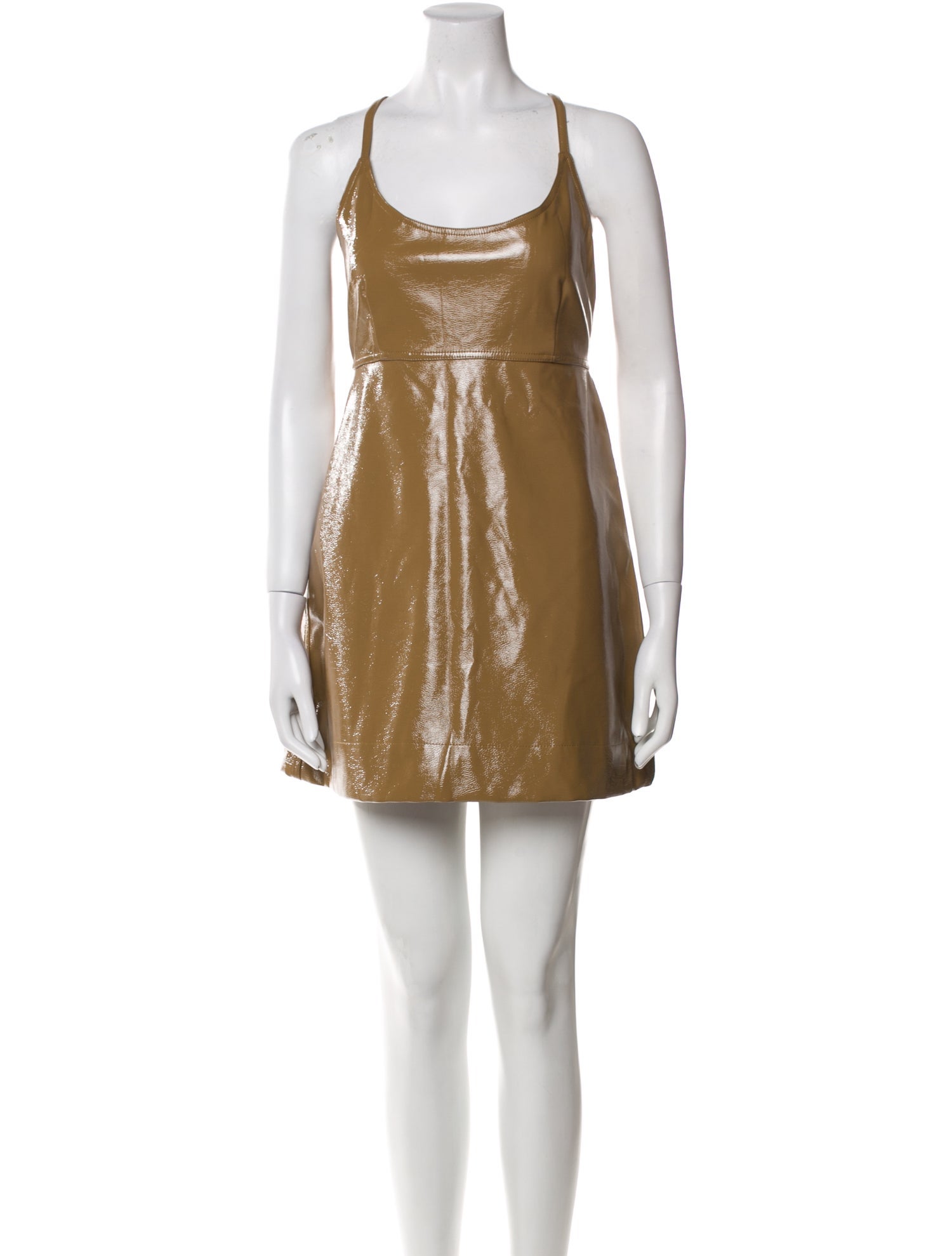 Ganni Scoop Neck Mini Dress