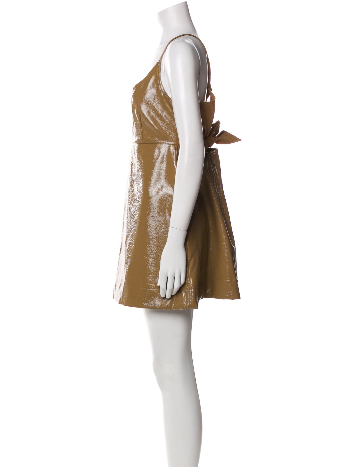 Ganni Scoop Neck Mini Dress