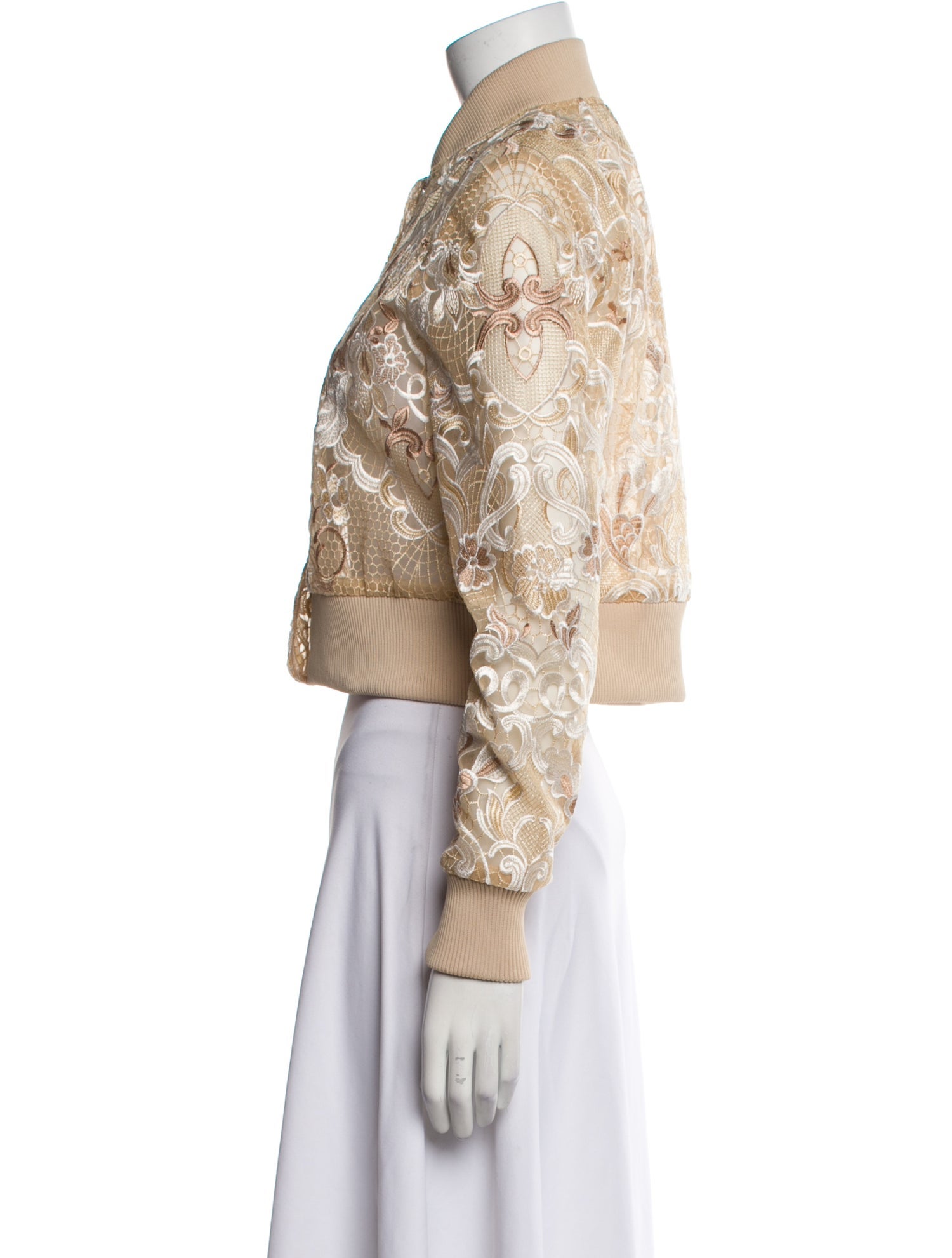 Ganni Floral Print Bomber Jacket