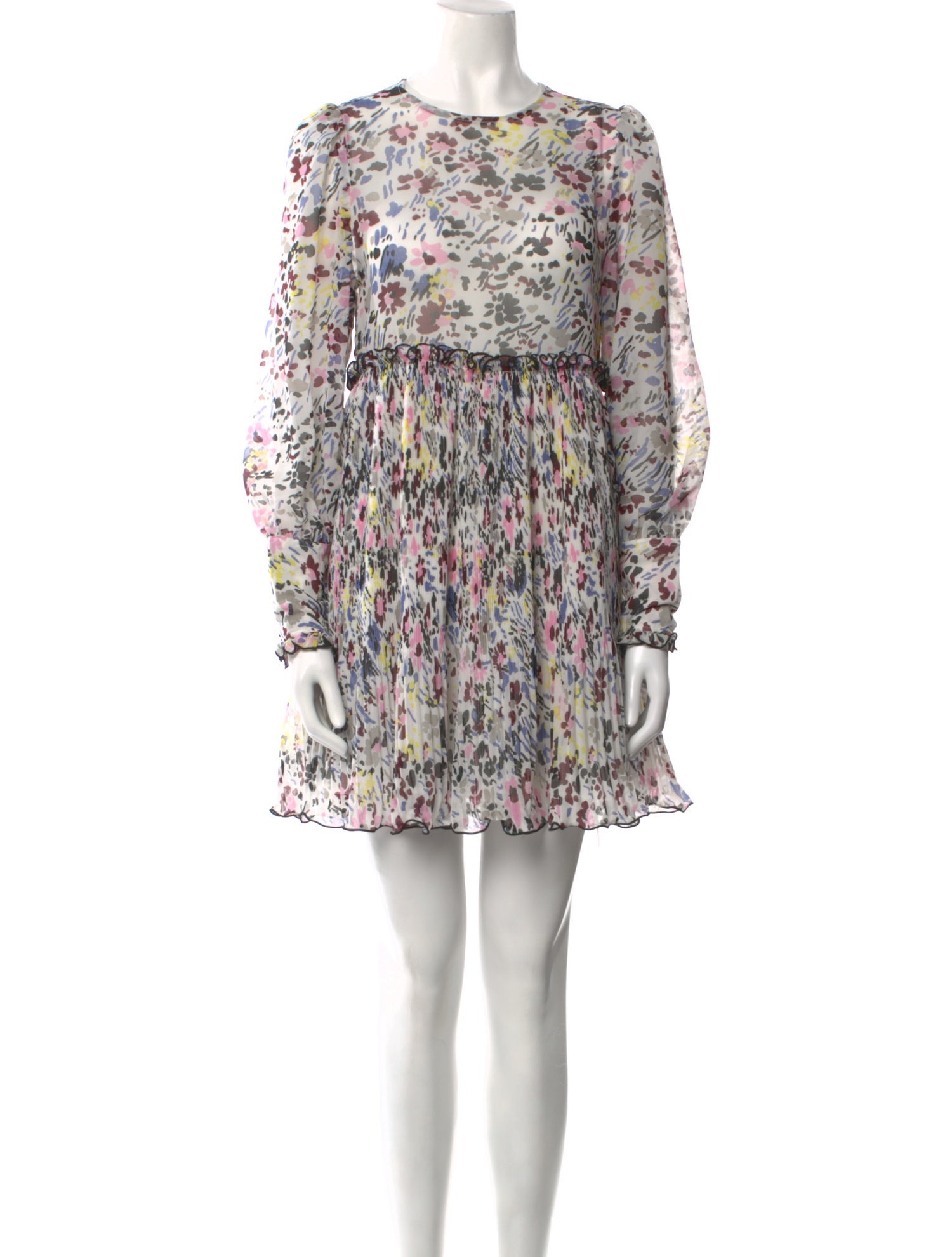 Ganni Floral Print Mini Dress