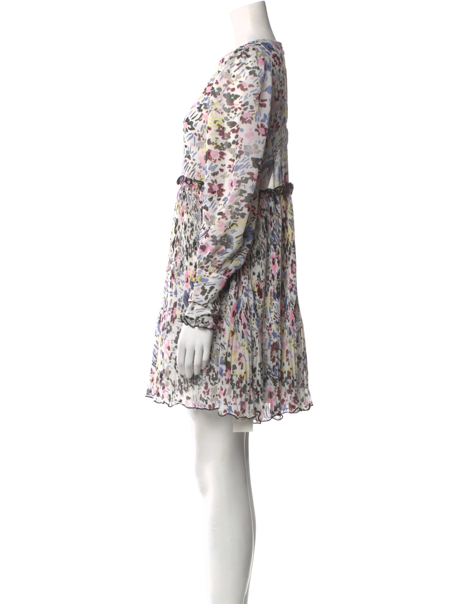 Ganni Floral Print Mini Dress