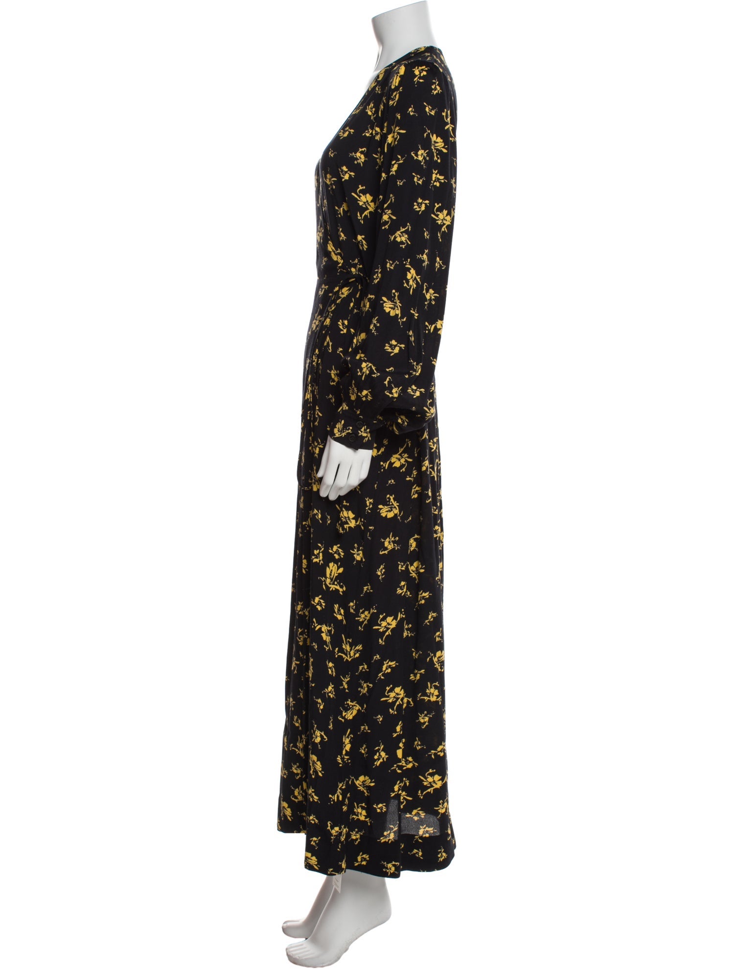 Ganni Floral Print Long Dress