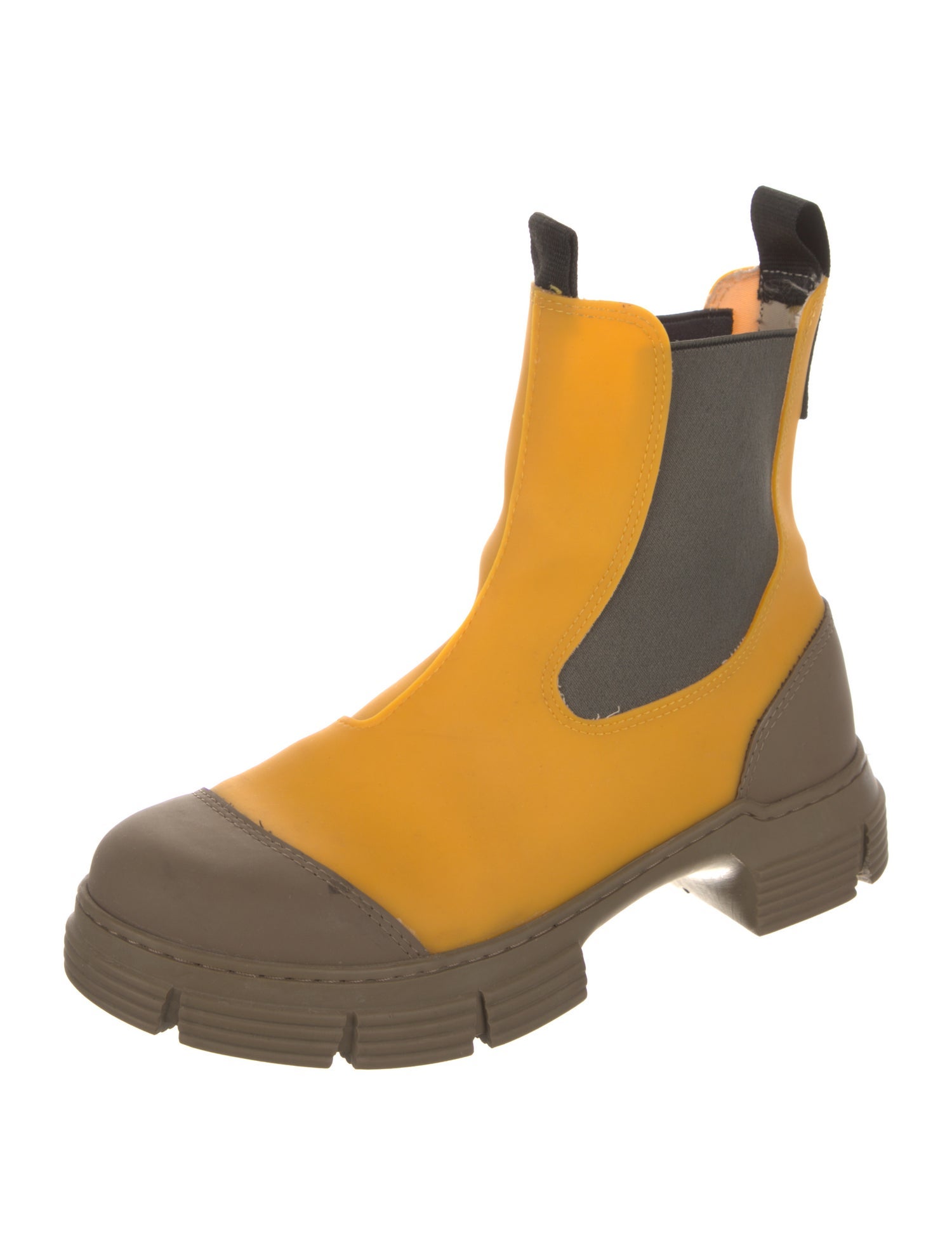 Ganni Leather Chelsea Boots