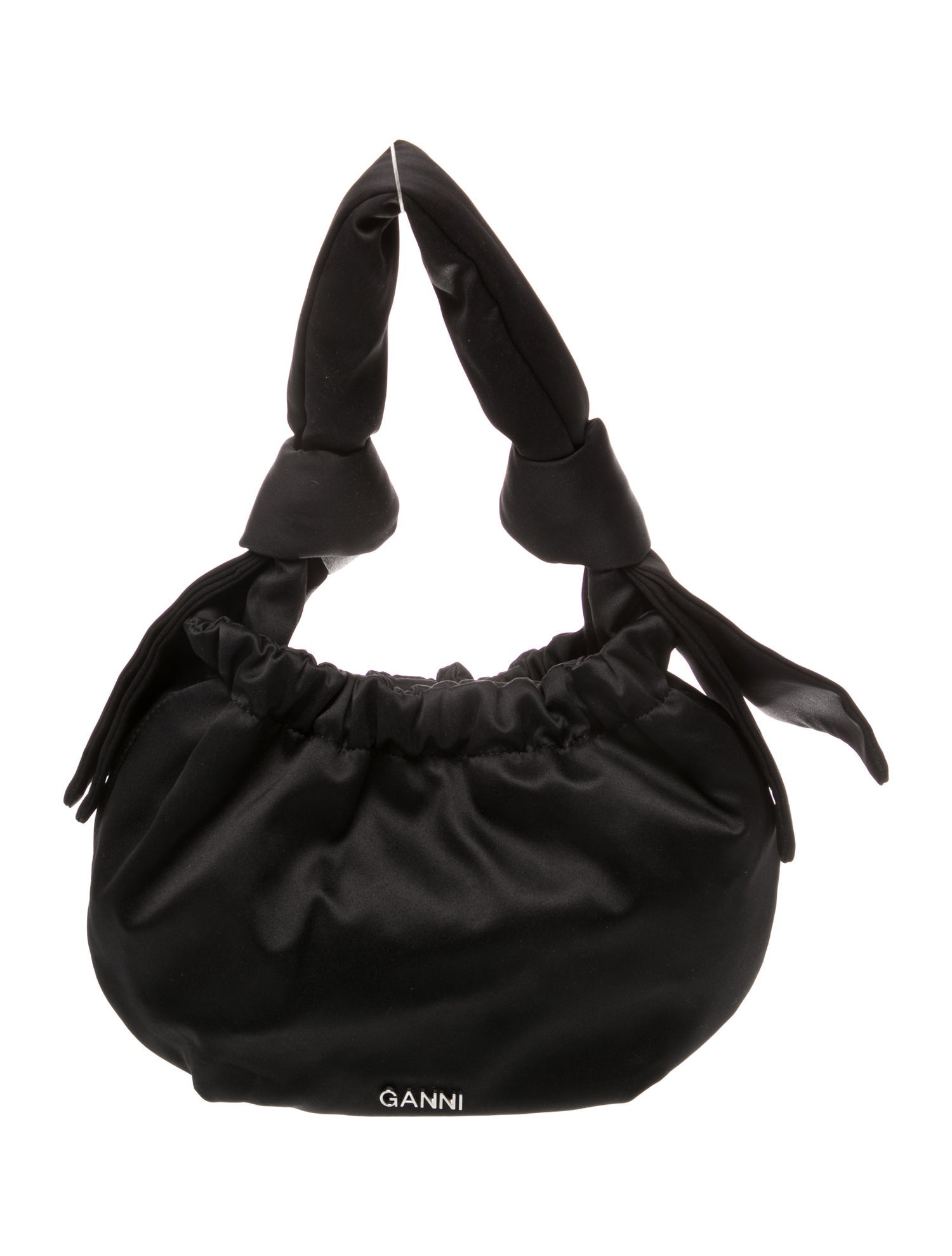 Ganni Satin Top Handle Bag
