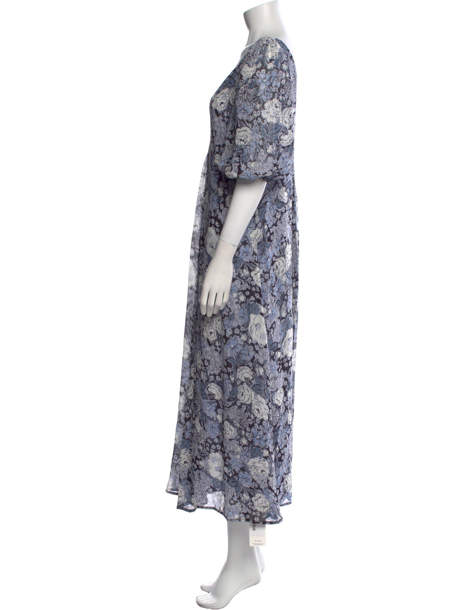 Ganni Floral Print Long Dress