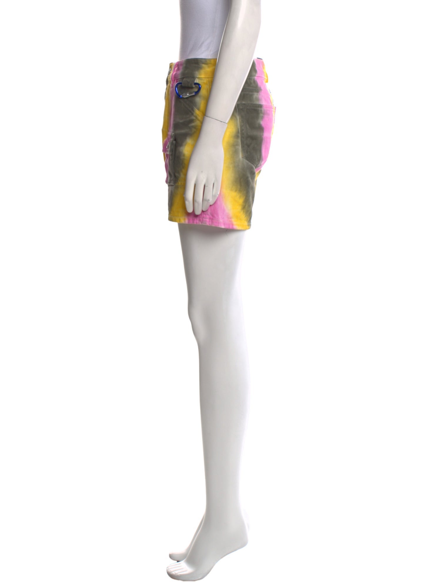 Ganni Tie-Dye Print Mini Shorts