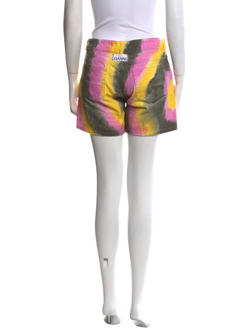 Ganni Tie-Dye Print Mini Shorts