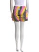 Ganni Tie-Dye Print Mini Shorts