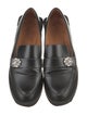 Ganni Leather Crystal Embellishments Loafers