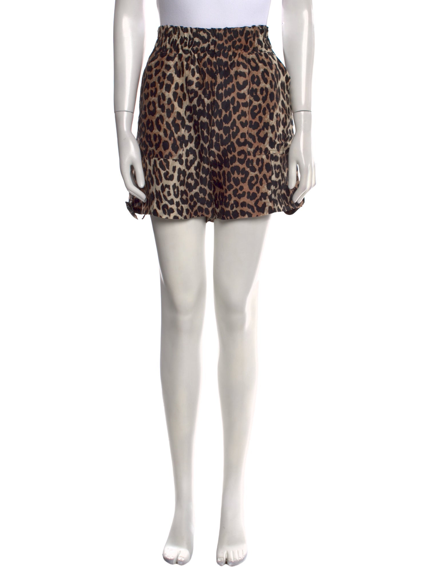 Ganni Linen Mini Shorts