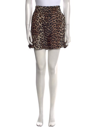 Ganni Linen Mini Shorts