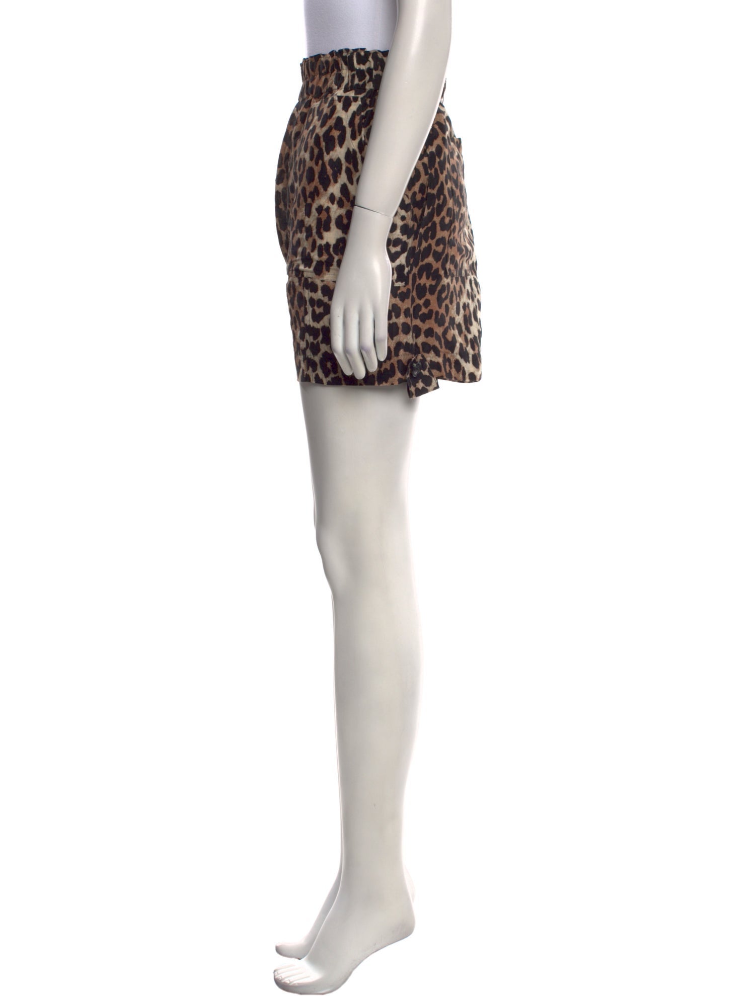 Ganni Linen Mini Shorts