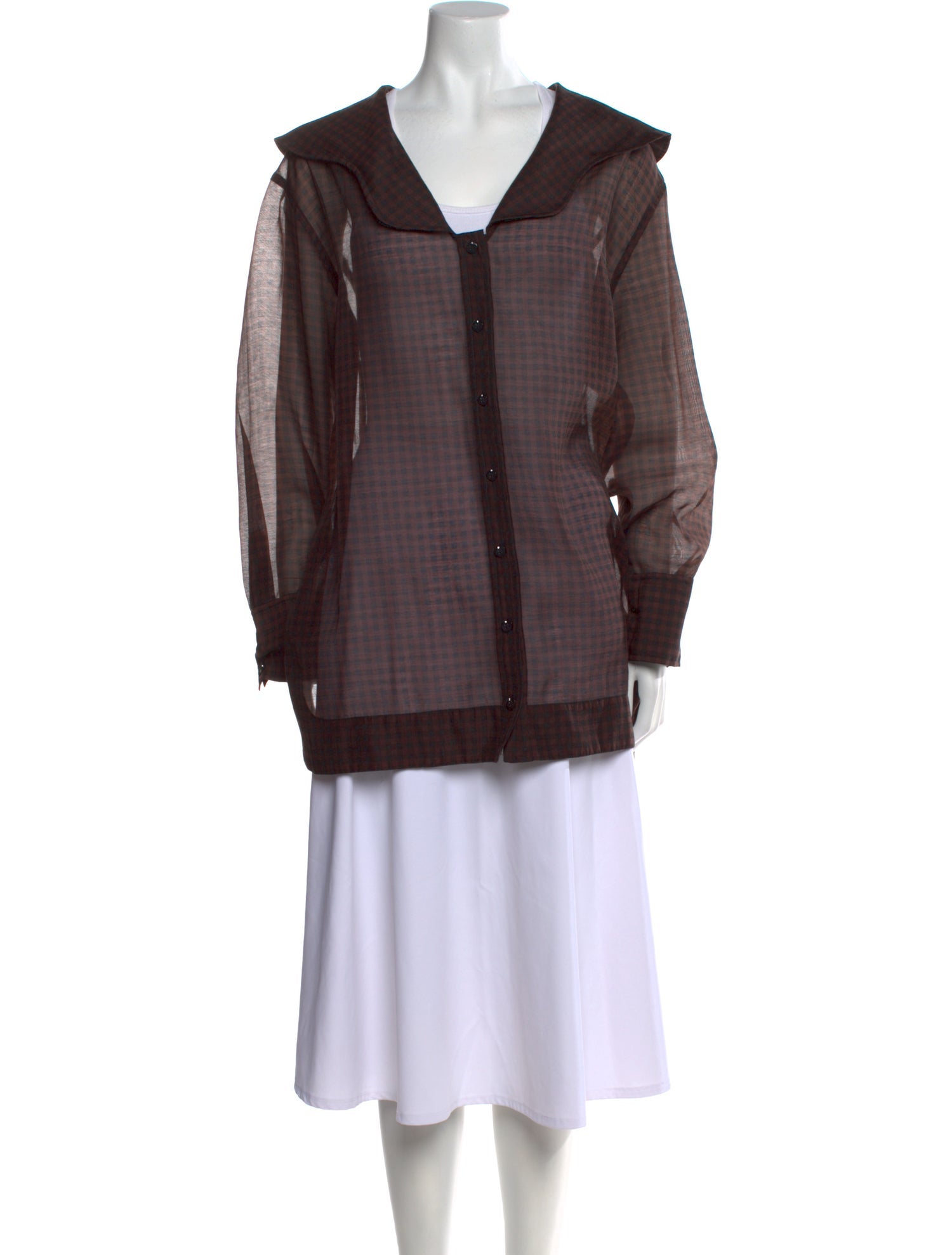 Ganni Cowl Neck Long Sleeve Tunic