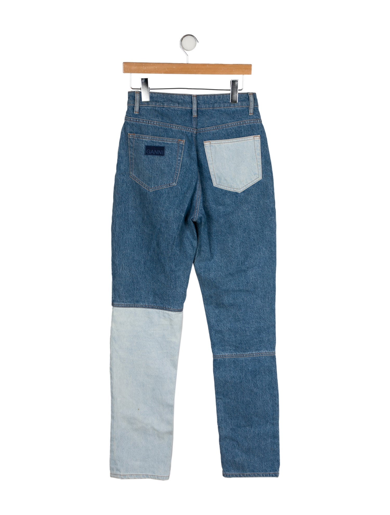 Ganni High-Rise Straight Leg Jeans