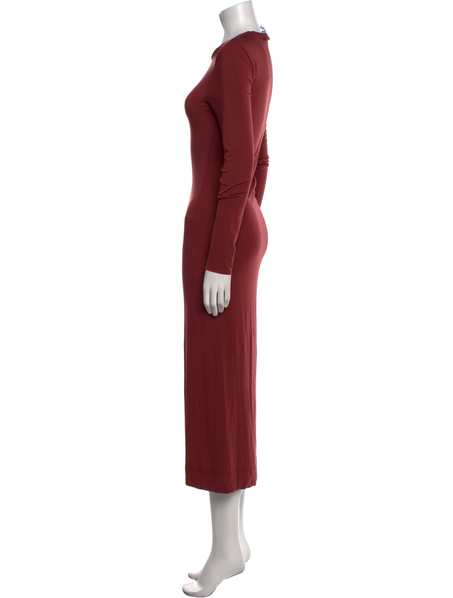 Ganni Crew Neck Long Dress