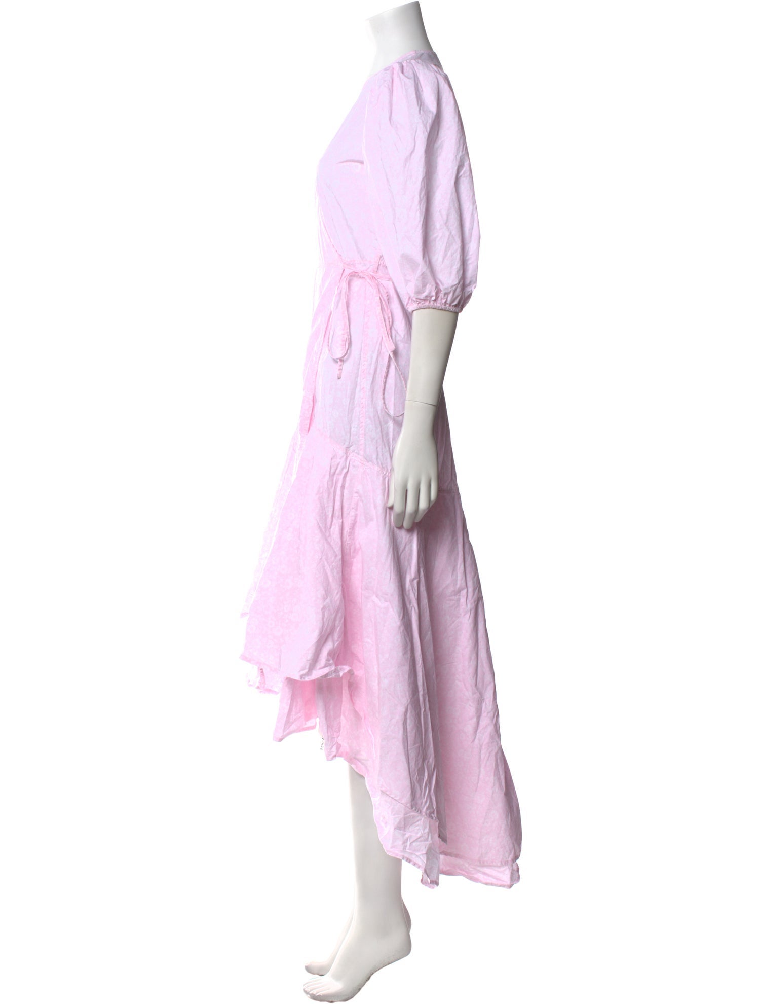 Ganni V-Neck Midi Length Dress