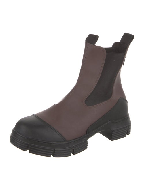 Ganni Leather Chelsea Boots