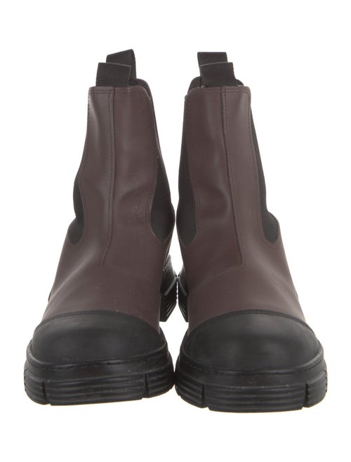 Ganni Leather Chelsea Boots
