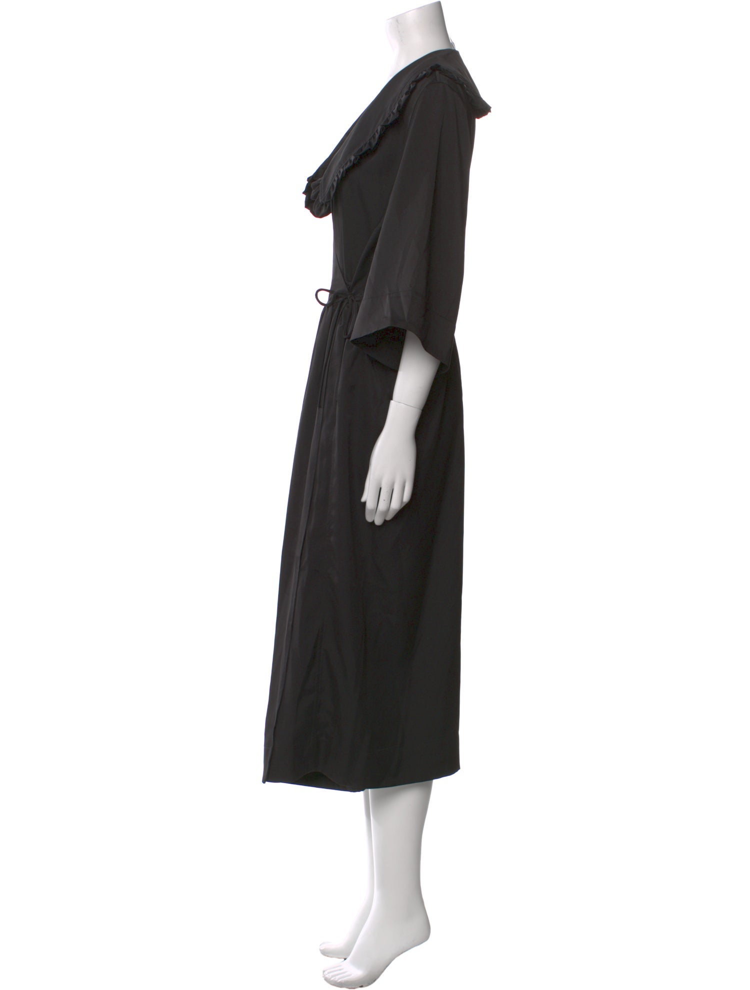 Ganni V-Neck Long Dress