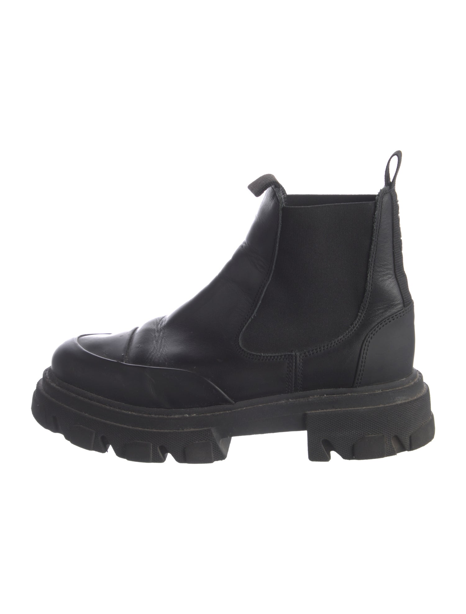 Ganni Leather Chelsea Boots