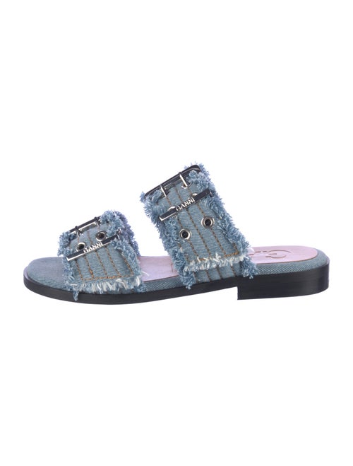 Ganni Denim Slides