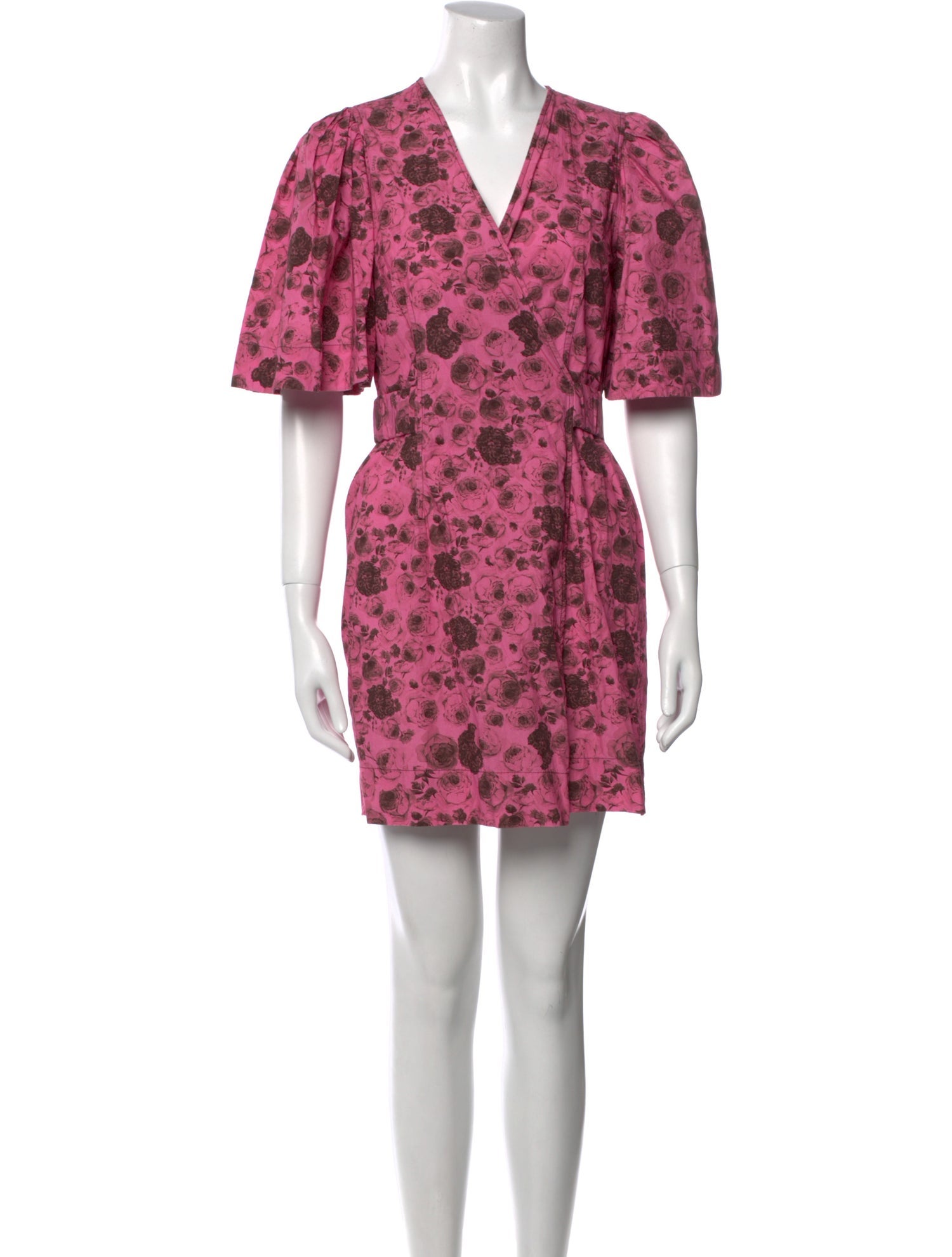 Ganni Floral Print Mini Dress