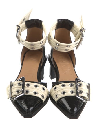 Ganni Leather D'Orsay Pumps