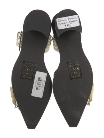 Ganni Leather D'Orsay Pumps