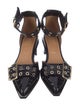 Ganni Leather D'Orsay Pumps