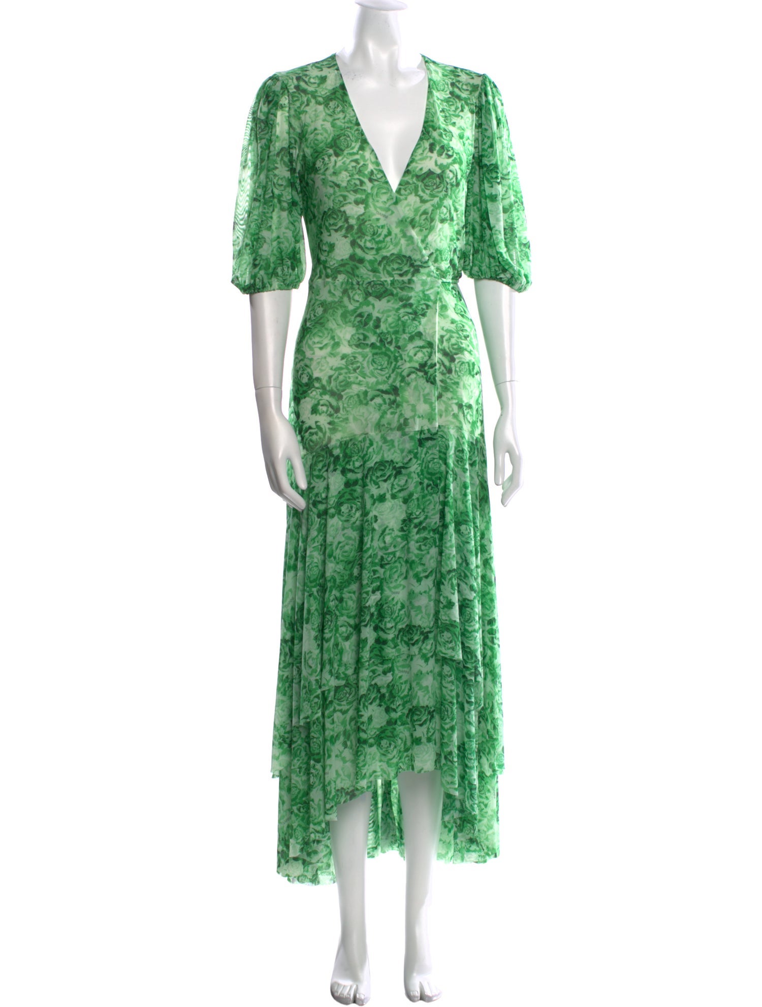 Ganni Floral Print Long Dress