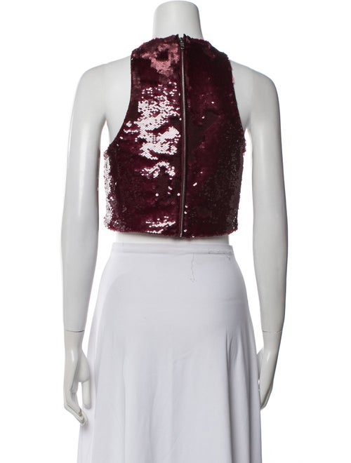 Ganni Crew Neck Sleeveless Crop Top