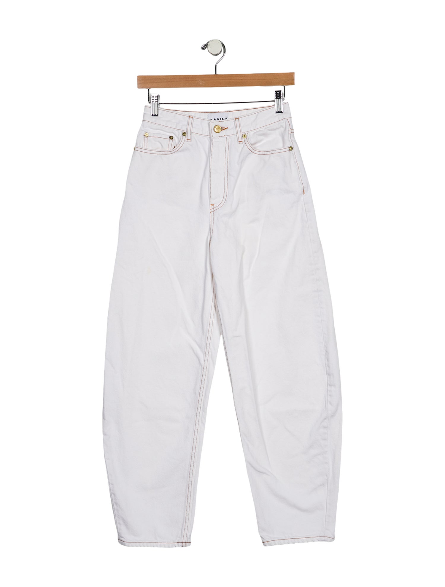 Ganni High-Rise Straight Leg Jeans