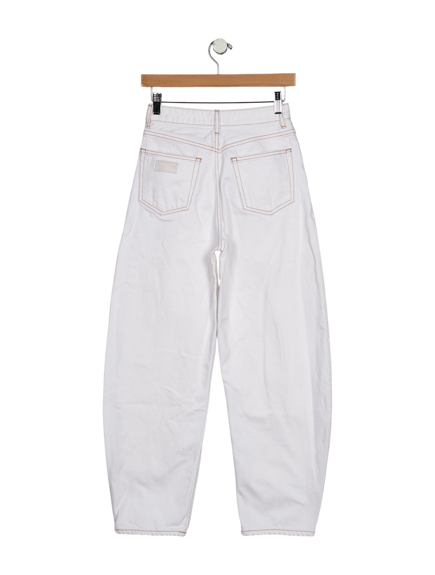 Ganni High-Rise Straight Leg Jeans