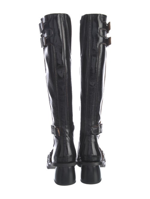 Ganni Patent Leather Riding Boots