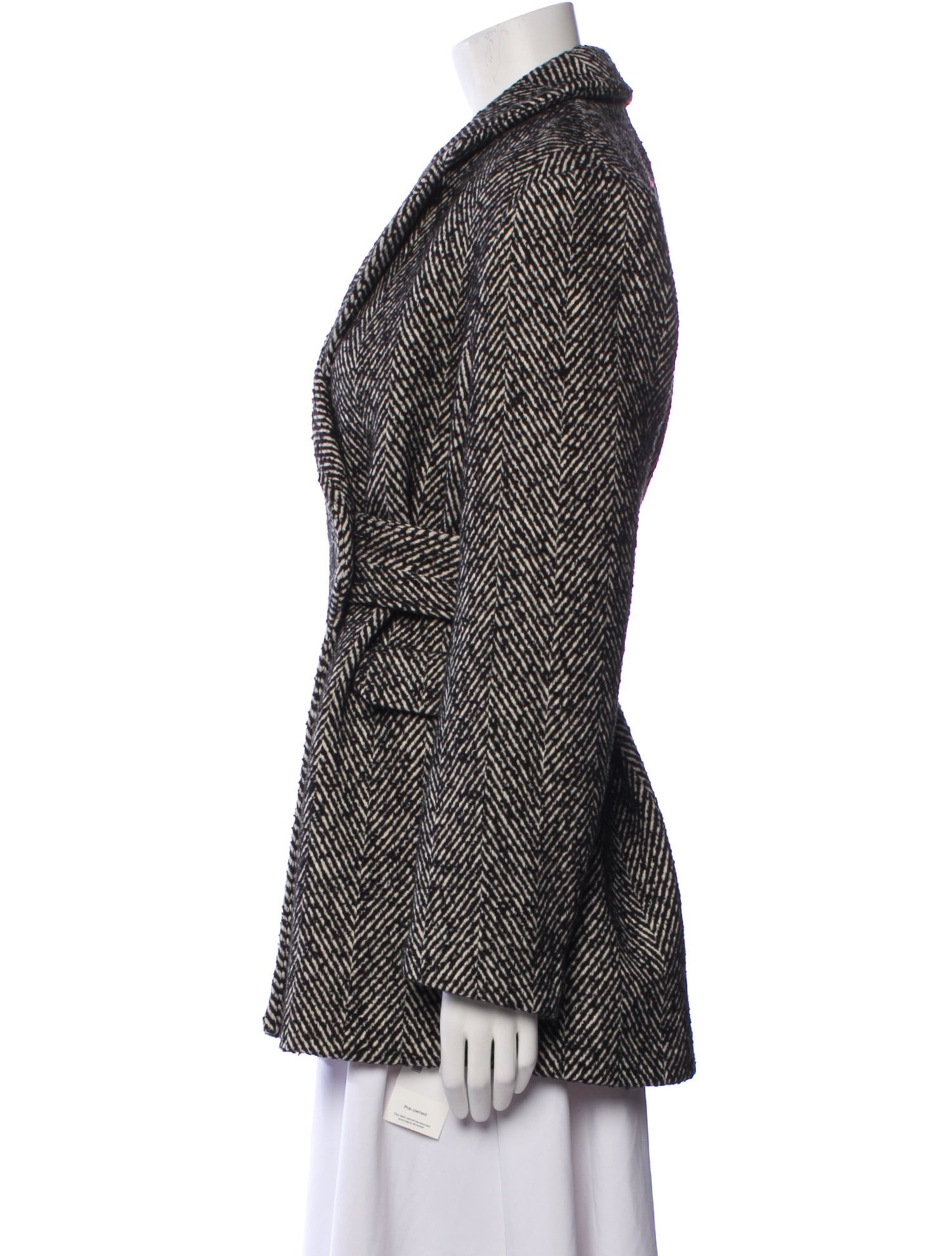 Ganni Tweed Pattern Blazer