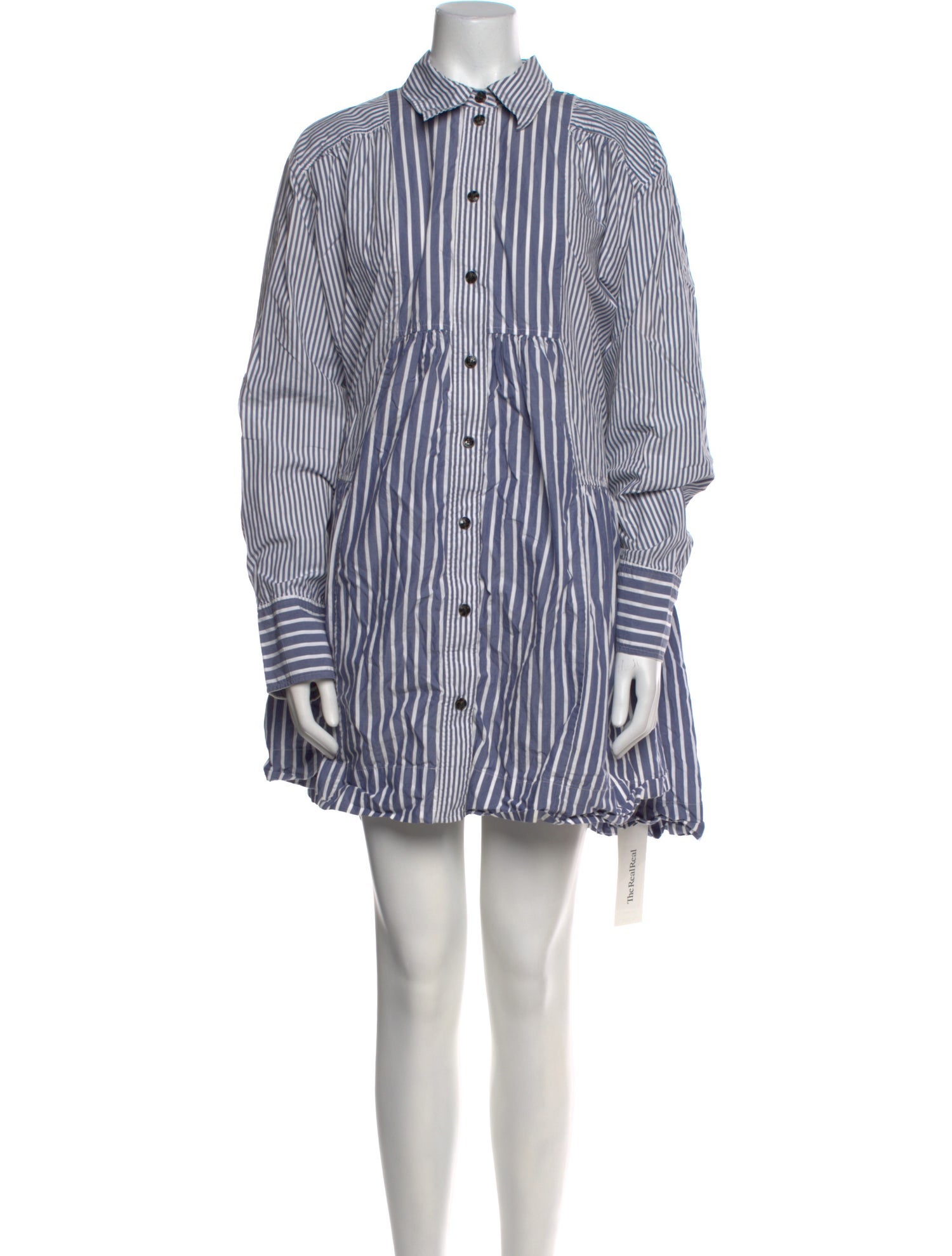 Ganni Striped Mini Dress