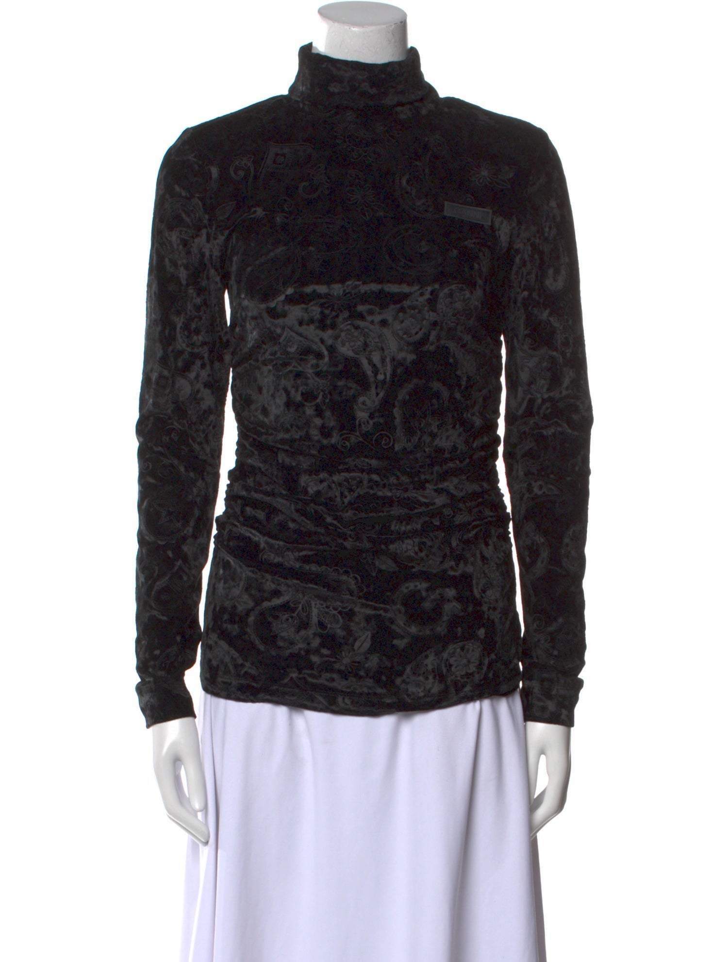 Ganni Printed Turtleneck Sweatshirt