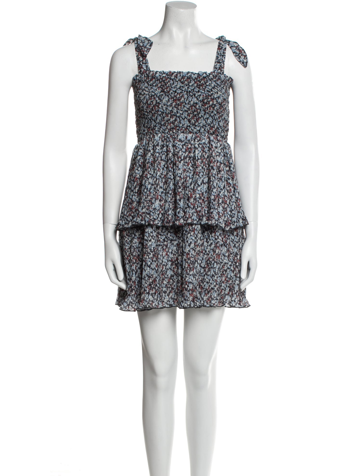 Ganni Floral Print Mini Dress