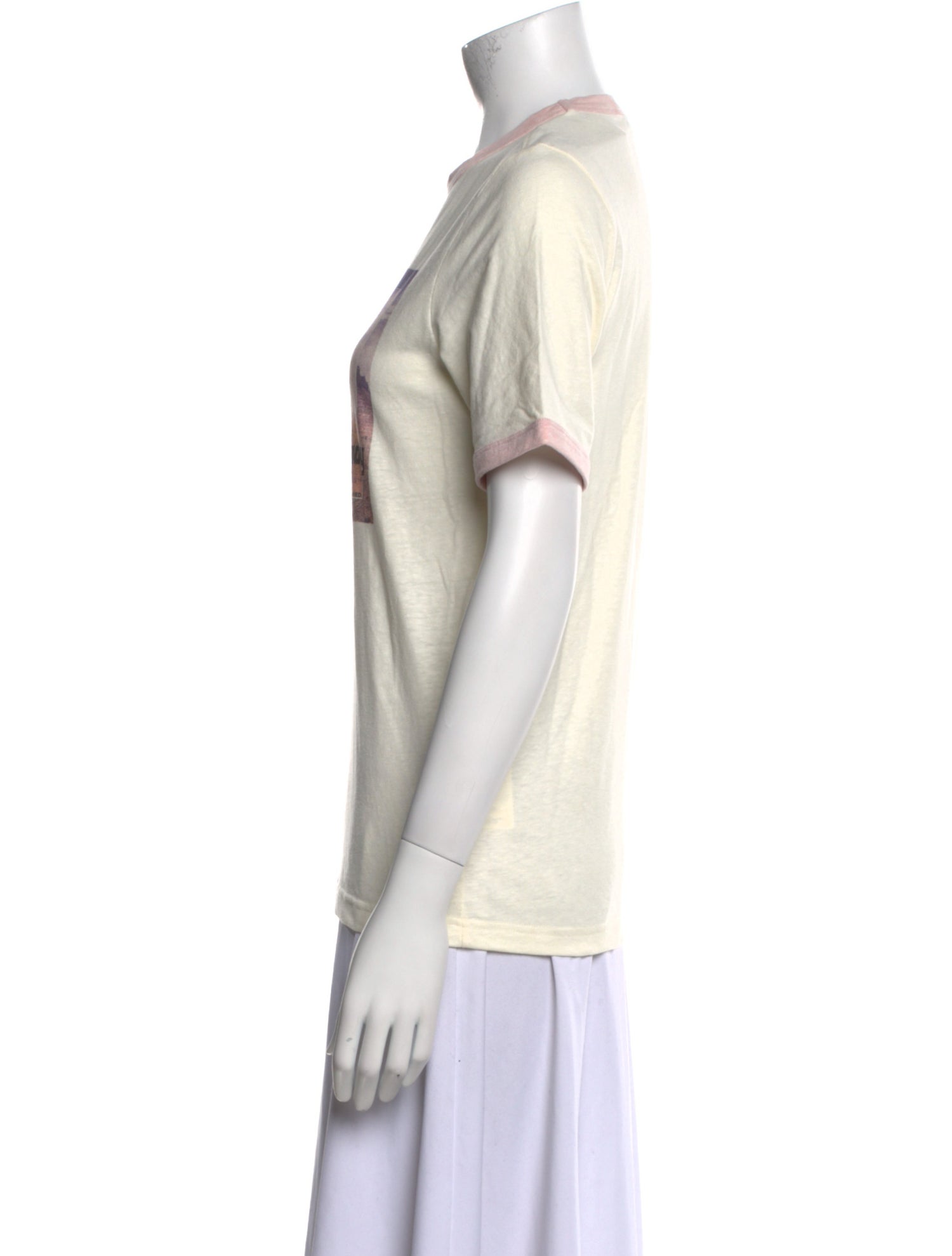 Ganni Graphic Print Crew Neck T-Shirt w/ Tags