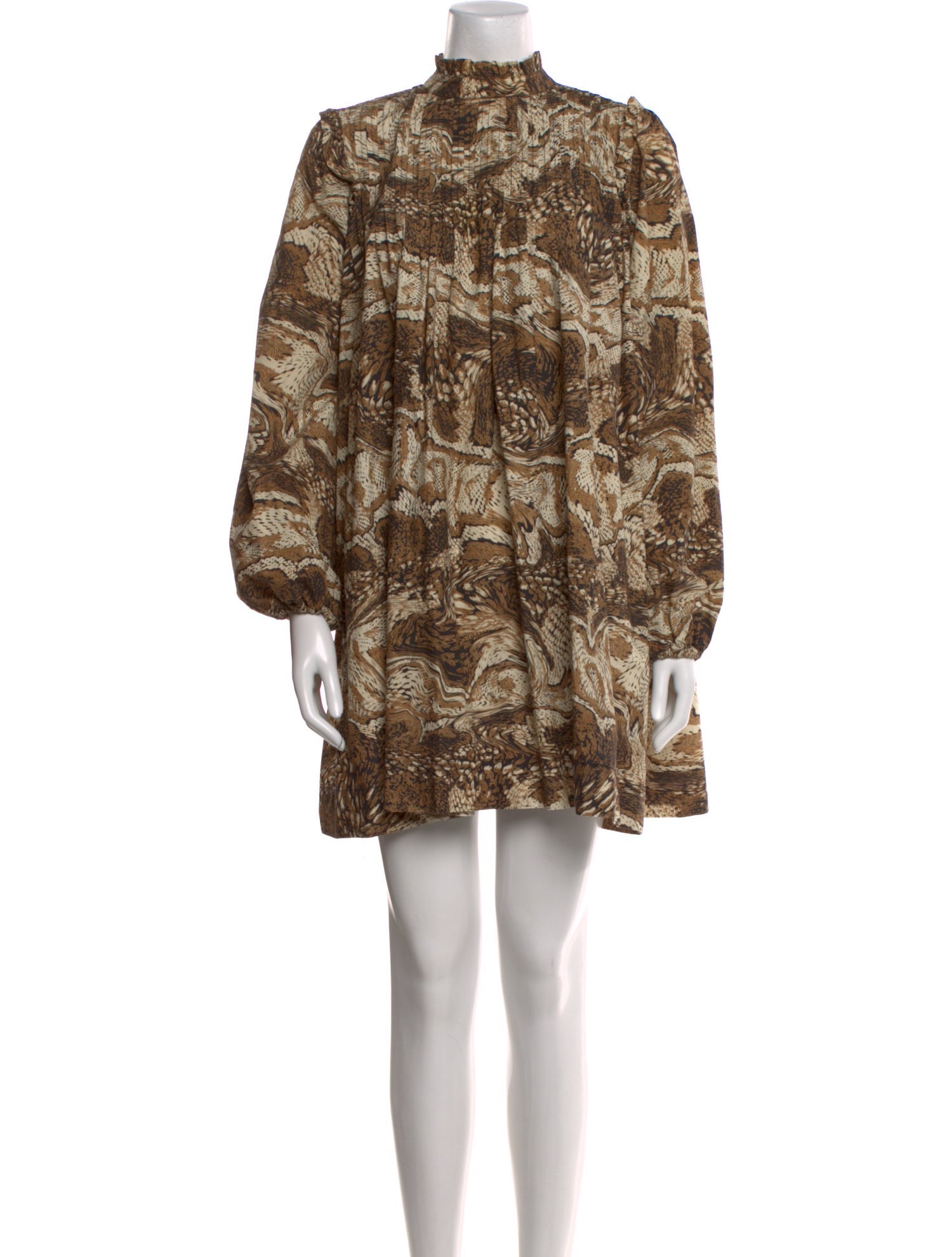 Ganni Printed Mini Dress