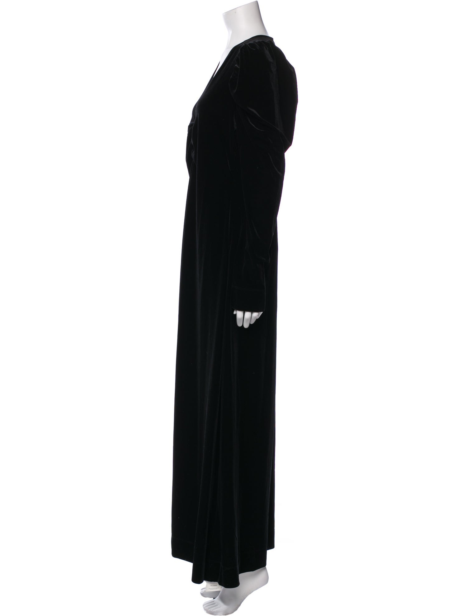 Ganni V-Neck Long Dress