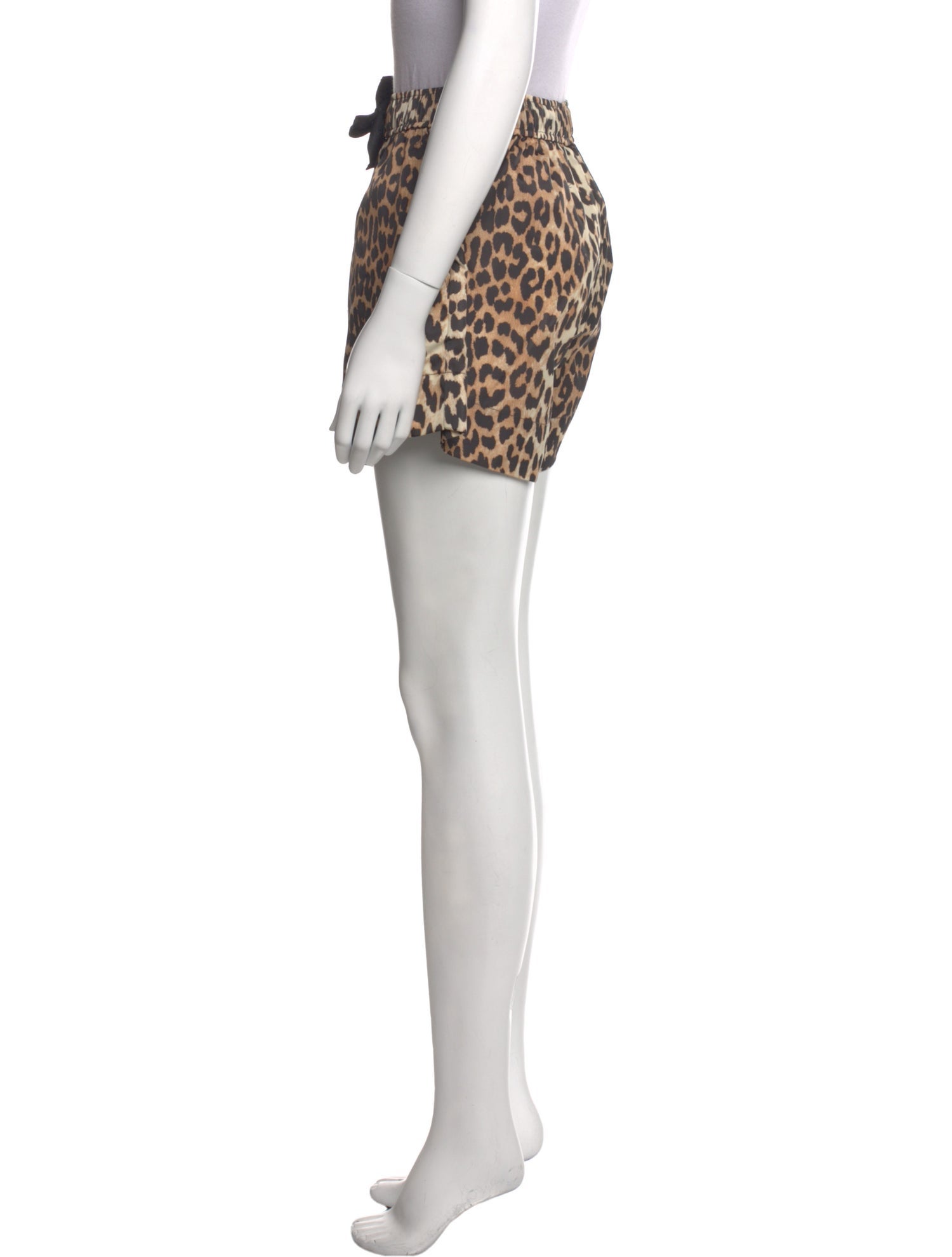 Ganni Animal Print Mini Shorts w/ Tags